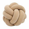 Knotenkissen 30 cm Textil Beige für Sofa und Wohnraum dekorativ