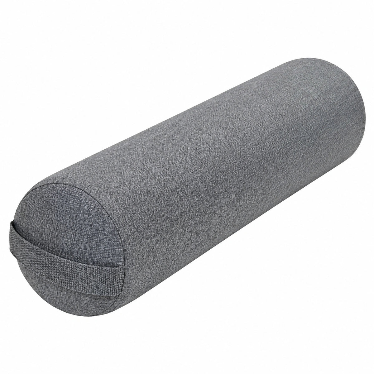 Nackenrolle 15 x 50 cm Textil Grau zylindrisches Stützkissen