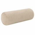 Nackenrolle 20 x 60 cm aus Cord Beige weich gerippt