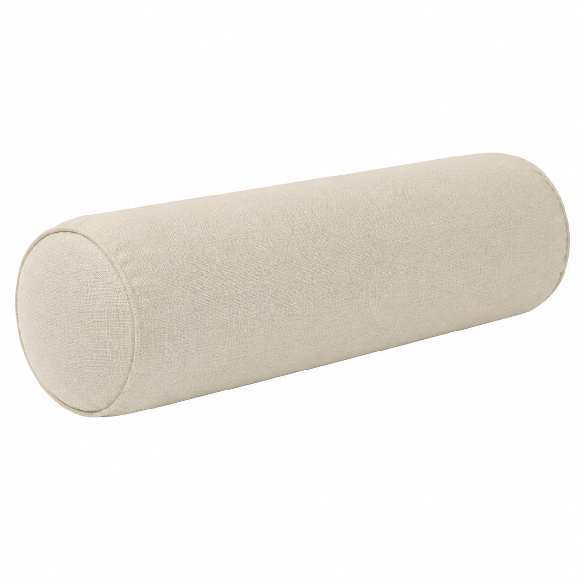 Zylinderkissen 15 x 50 cm - Textil Beige - dekoratives Rollenpolster