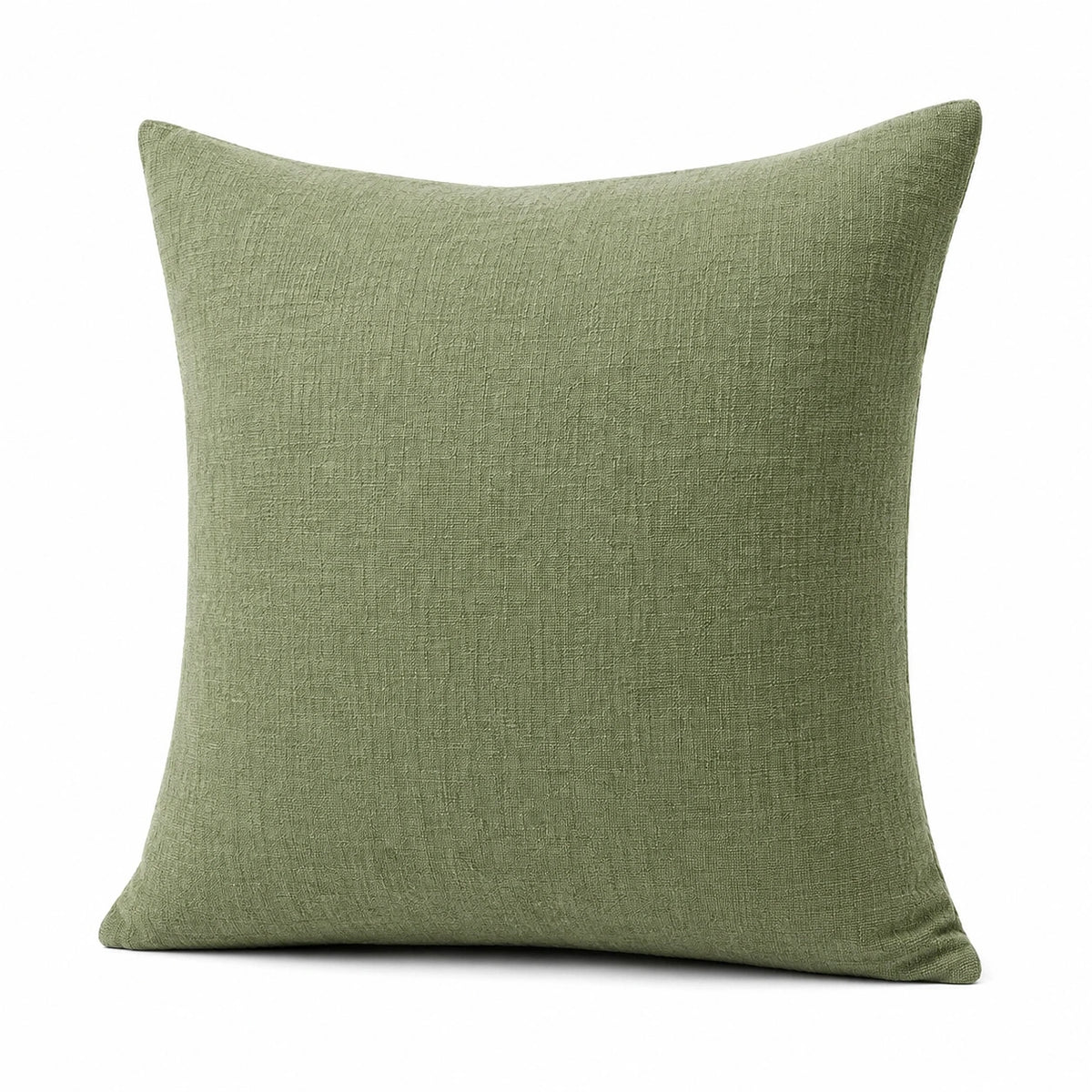 Dekokissen 45 x 45 cm grüner Strukturstoff für Sofa und Wohnbereich